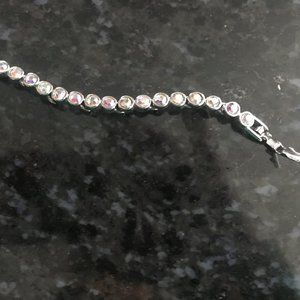 Faux diamond tennis bracelet